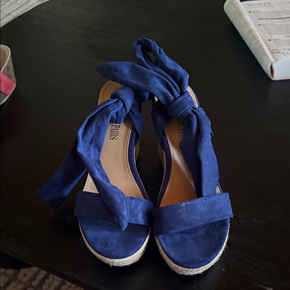 Dream Pairs Navy Espadrille Sandals